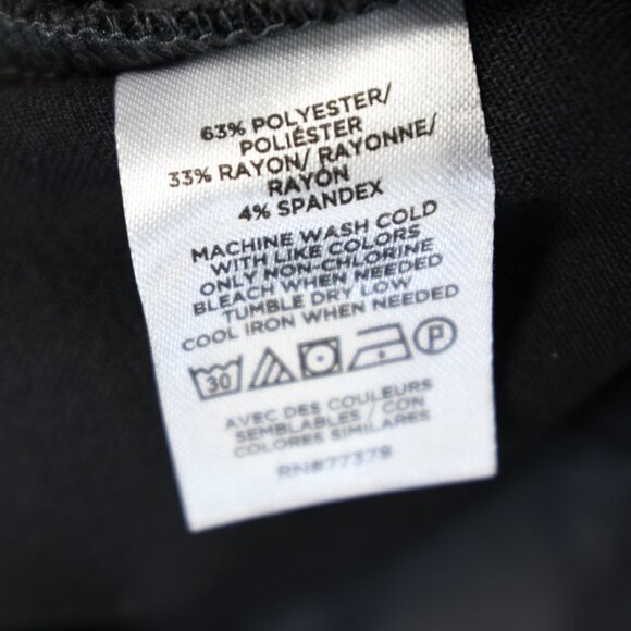 Ann Taylor The Straight Leg Curvy Fit Black Pants Womens Size 6 NWT - Picture 9 of 10